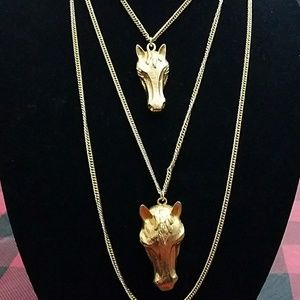 Vintage Horse Necklace